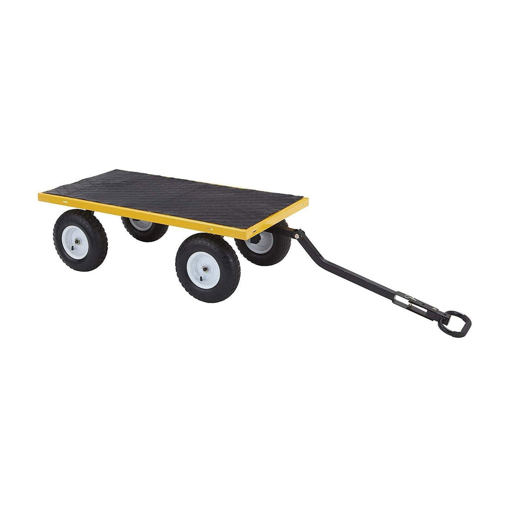 Carretilla utilitaria de acero Gorilla Carts con capacidad de 1200 libras y paneles laterales desmontables
