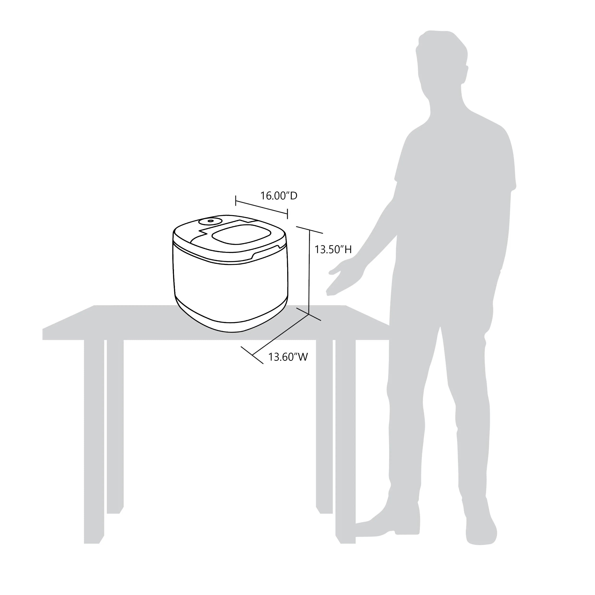 2025 Máquina de Hielo de Encimera Newair® – Cubos de Hielo en Forma de Bala, Blanco