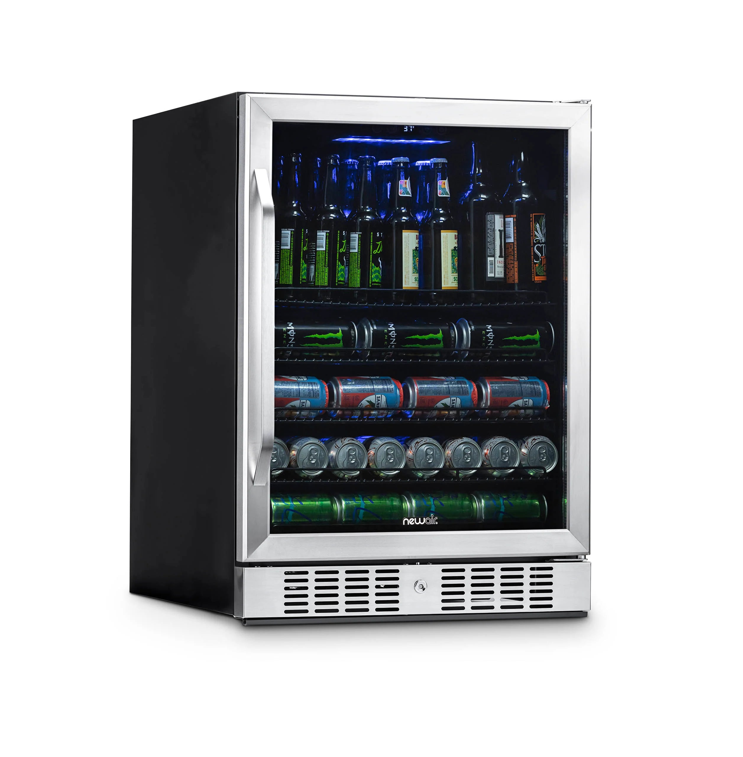 2025 Newair® Refrigerador de Bebidas Empotrable de Acero Inoxidable – 177 Latas – 24"