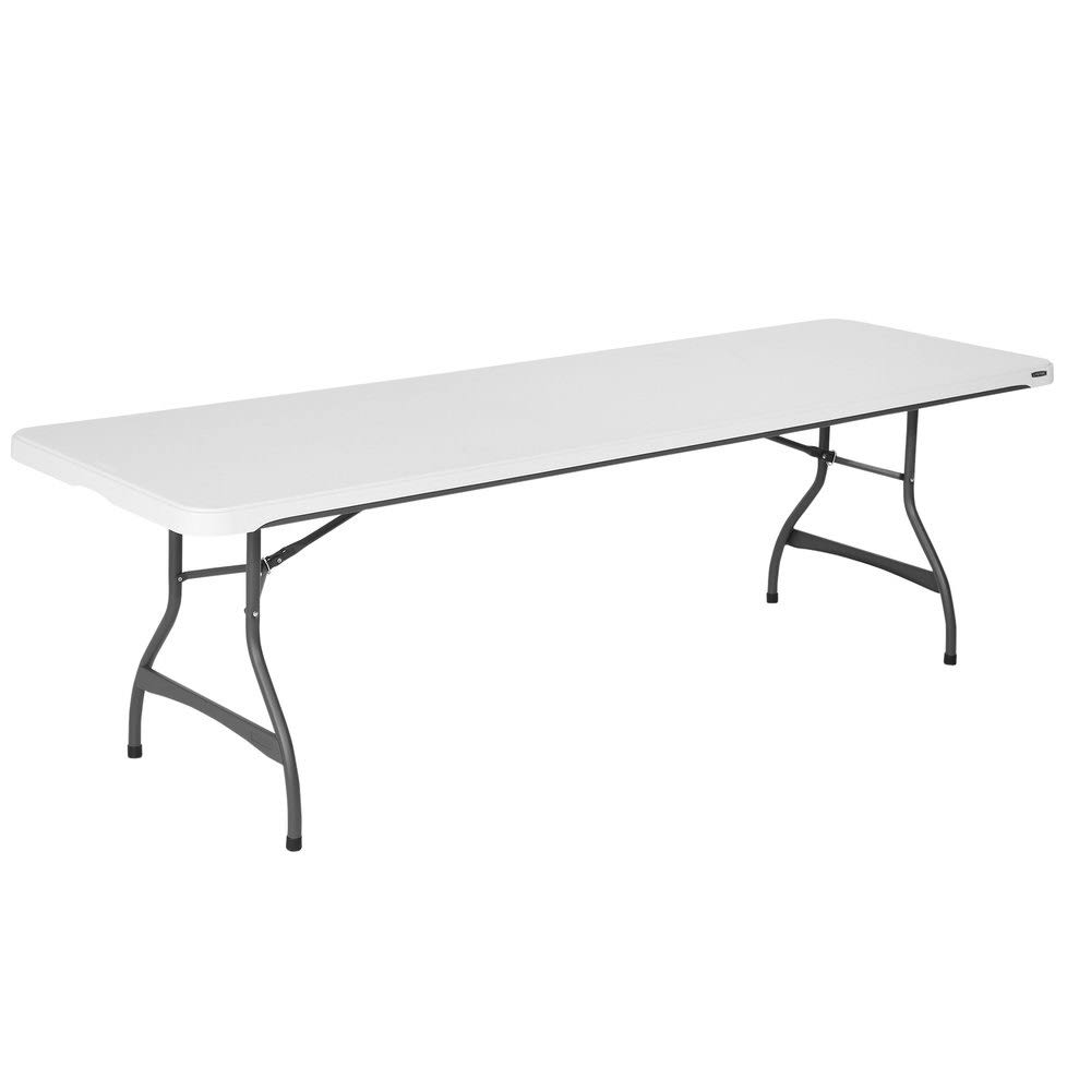 2025 Mesa Plegable Comercial Lifetime de 4 Paquetes de 8 pies - Blanca (80344)