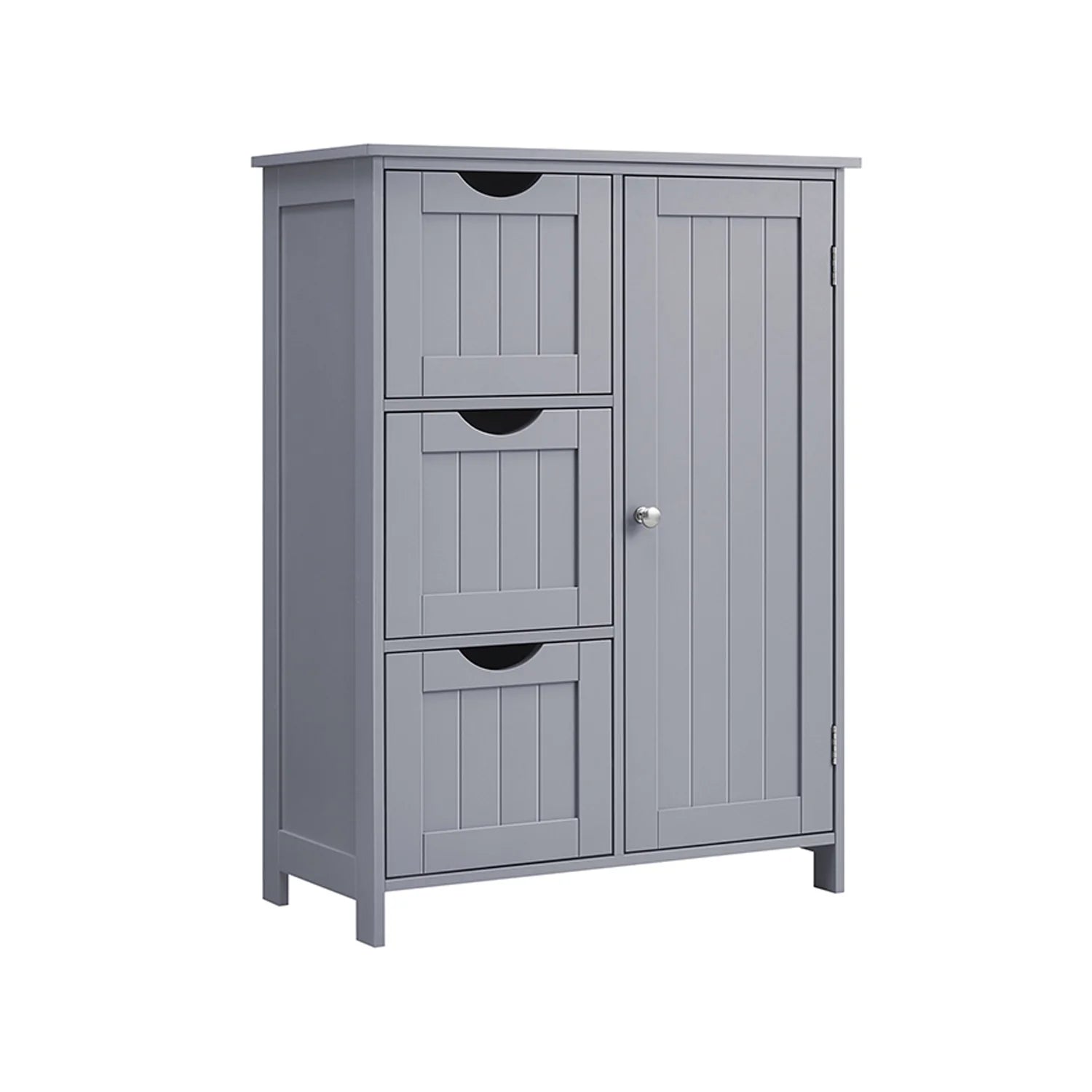 Armario de Baño Estrecho Cómoda con Cajones Estante Ajustable