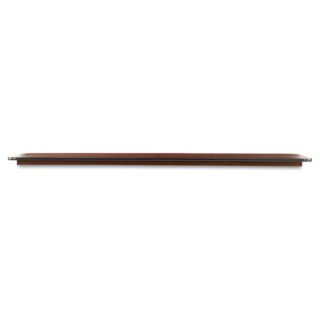 2025 Mesa plegable rectangular de madera Alera, 183 cm de ancho x 45 cm de profundidad x 73 cm de alto, color caoba