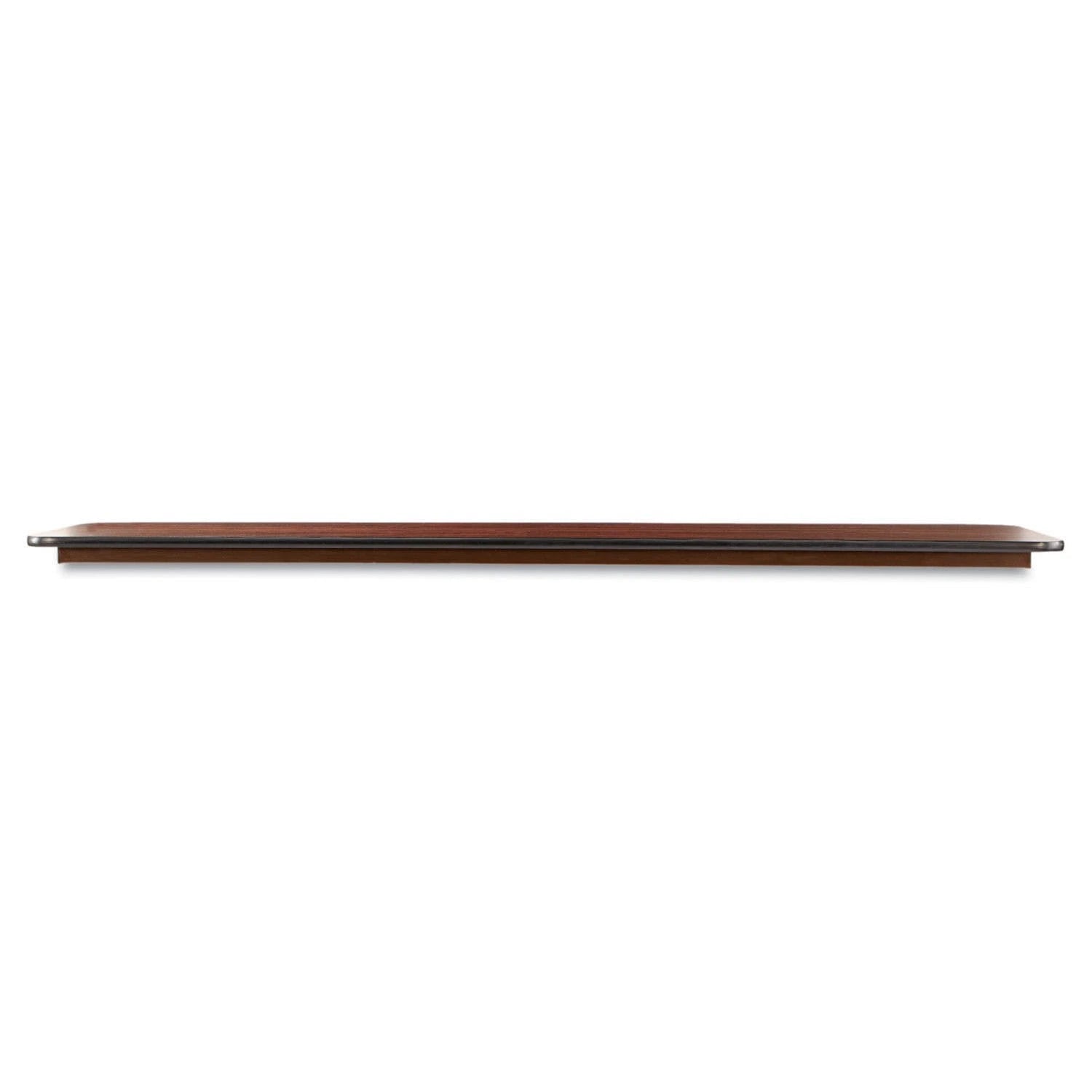 2025 Mesa plegable rectangular de madera Alera, 183 cm de ancho x 45 cm de profundidad x 73 cm de alto, color caoba