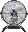 2025 ILG8E20-15 - Ventilador iLIVING de 20" para montaje en pared o de pie, velocidad variable, uso interior/exterior, calidad industrial, ideal para veranda, invernaderos, garaje, taller y muelles de carga, 4650 CFM, color negro