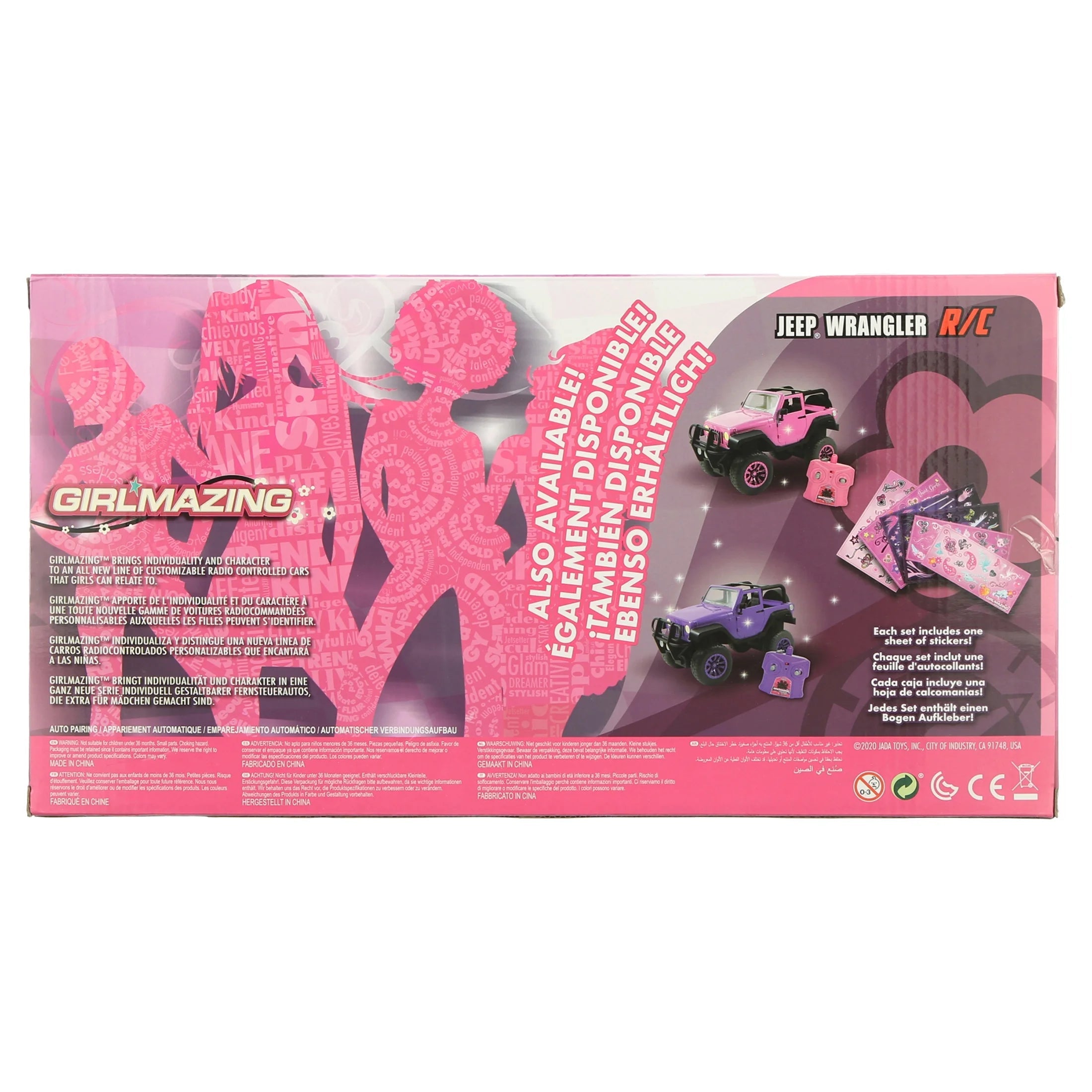 Jada Toys – Jeep a Control Remoto GirlMazing, Color Púrpura