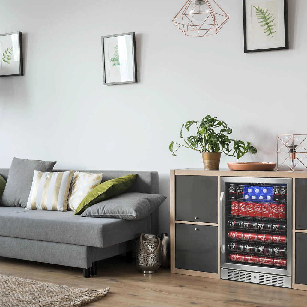 2025 Newair® Refrigerador de Bebidas Empotrable de Acero Inoxidable – 177 Latas – 24"