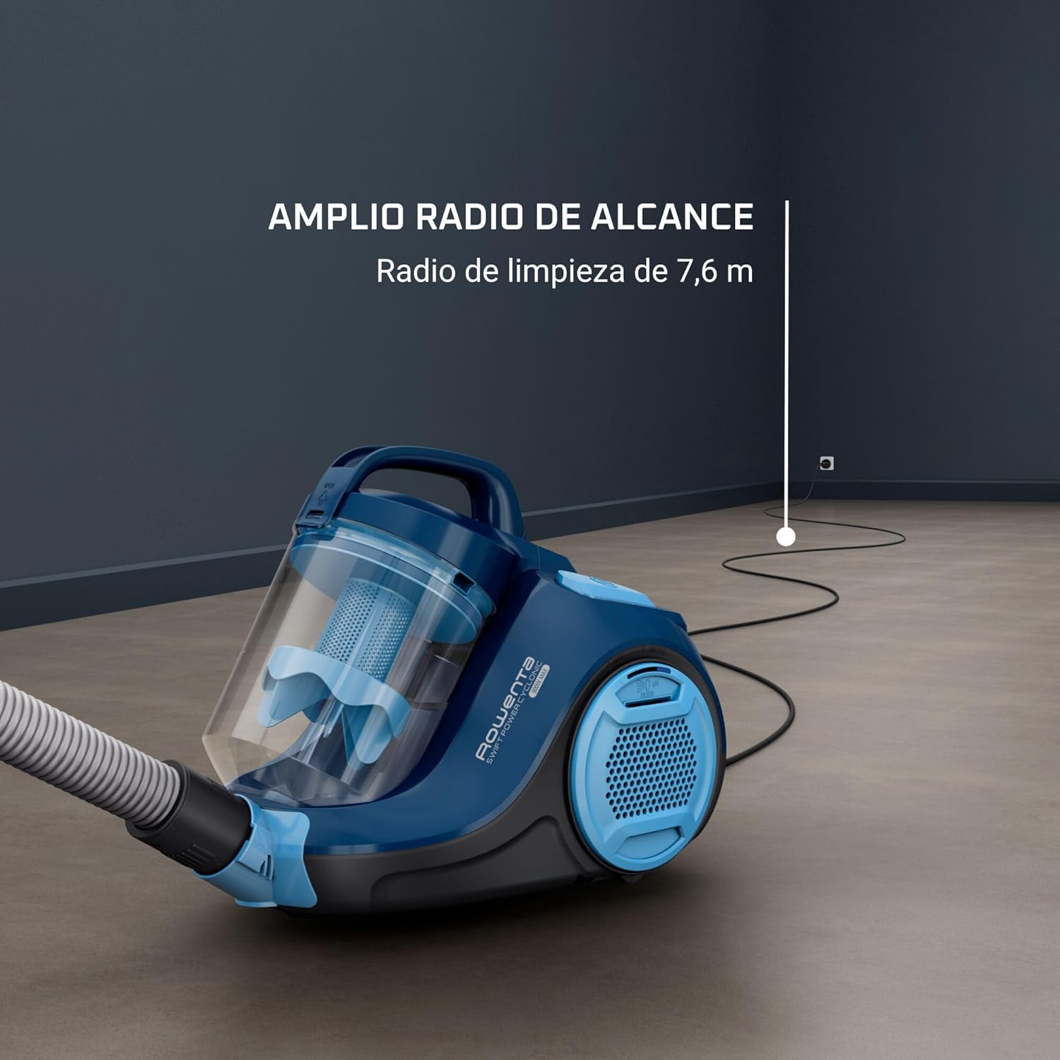 Rowenta Swift Power RO2981 Total Care – Aspiradora Sin Bolsa con Sistema Ciclónico