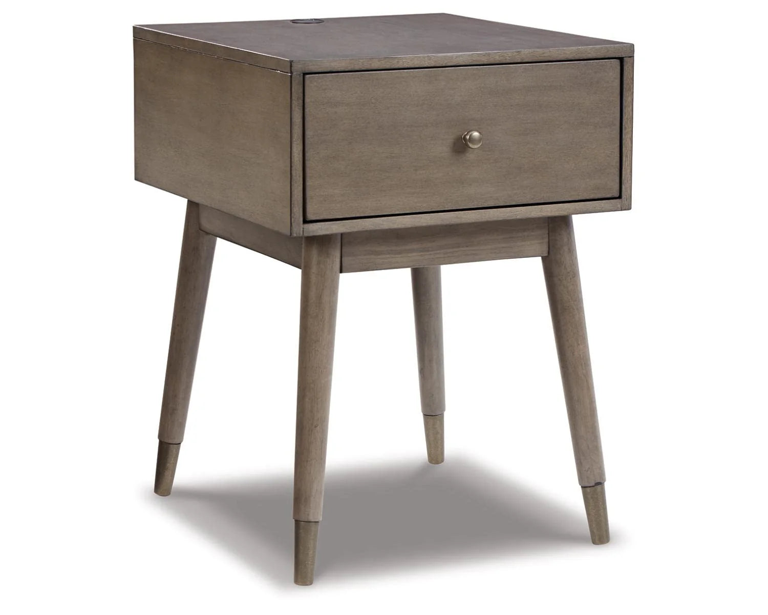 Mesa Auxiliar Paulrich de Estilo Mid-Century con Puertos USB