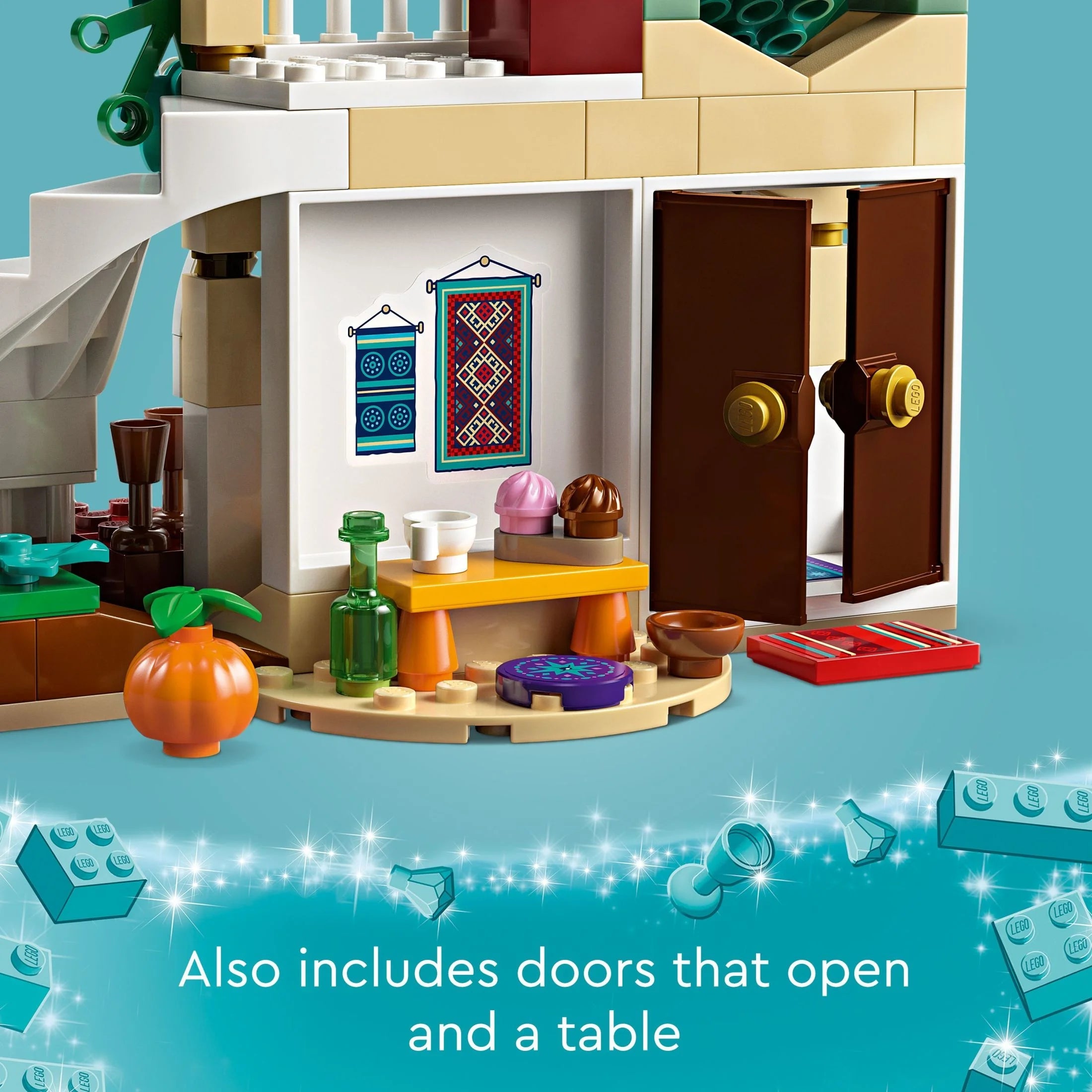 LEGO Disney Wish: Asha en la Ciudad de Rosas 43223 Set de Construcción, un Modelo para Armar basado en la Película de Disney para Inspirar Aventuras y Juego Creativo, un Regalo Divertido para Niños y Fans de 6 años en adelante