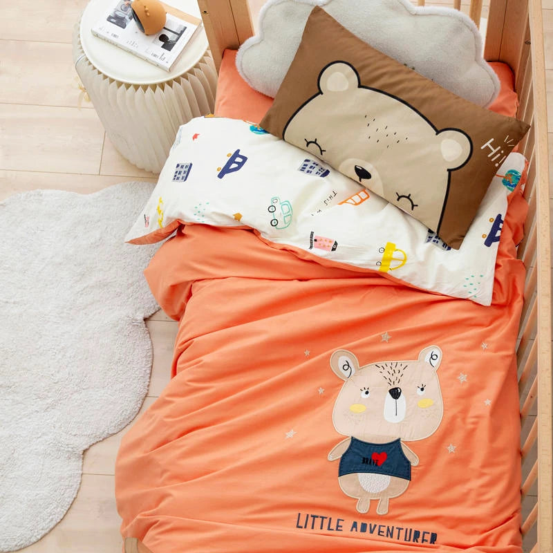 Kit de Bordado de Apliqué de Algodón para Bebé "Little Bear"