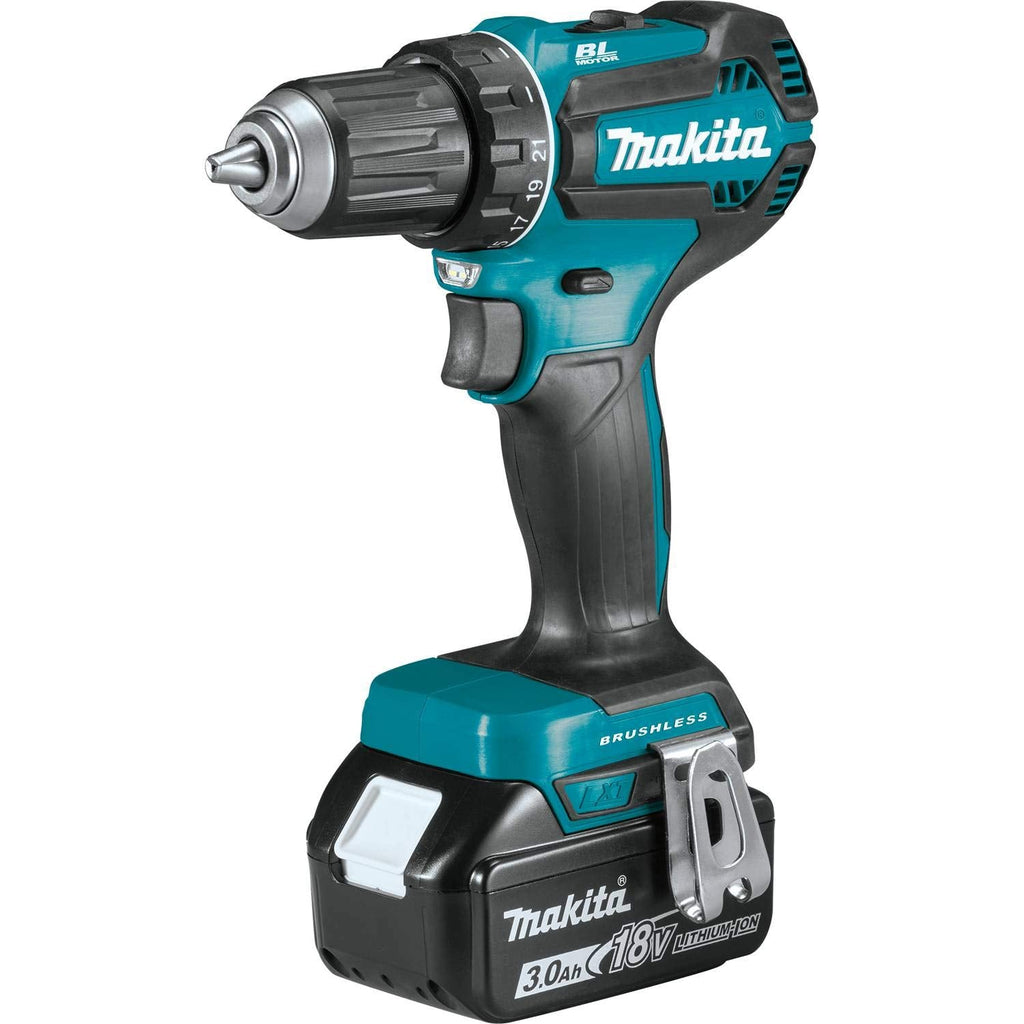 Makita XFD131 Kit de Taladro-Atornillador Inalámbrico sin Escobillas 18V LXT de 1/2" (3.0Ah)