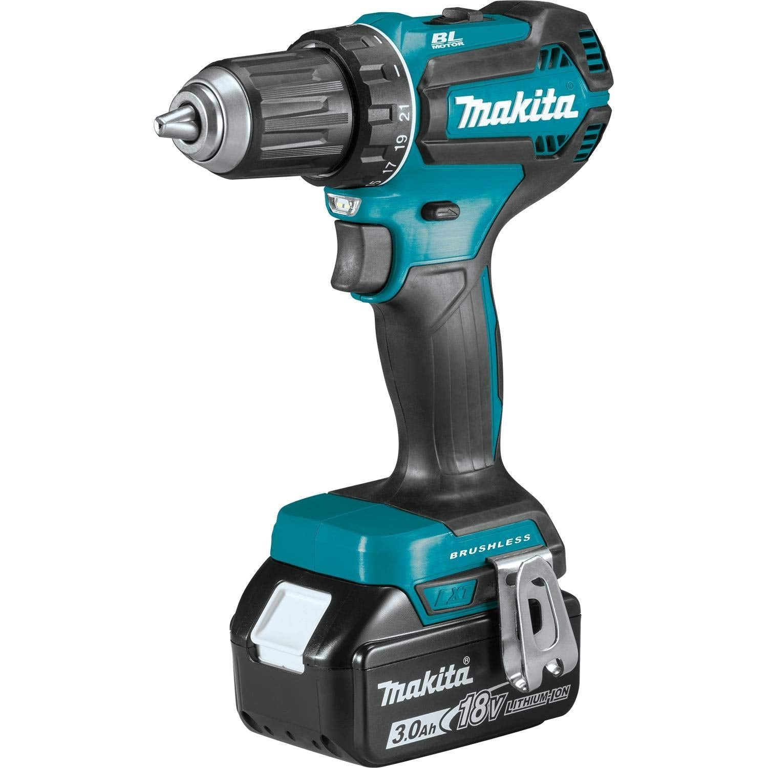Makita XFD131 Kit de Taladro-Atornillador Inalámbrico sin Escobillas 18V LXT de 1/2" (3.0Ah)
