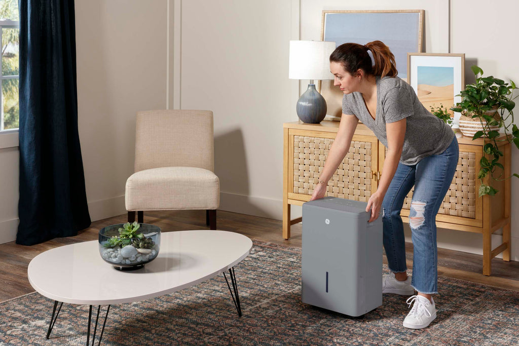 2025 GE Appliances ADYR50LC – Deshumidificador Portátil Certificado Energy Star® con Smart Dry para Espacios Húmedos