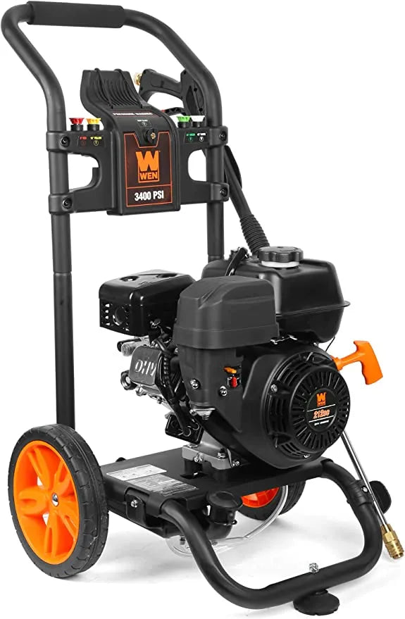 Hidrolavadora a gasolina, 3400 PSI, 2,7 GPM, motor de 212 cc, compatible con CARB