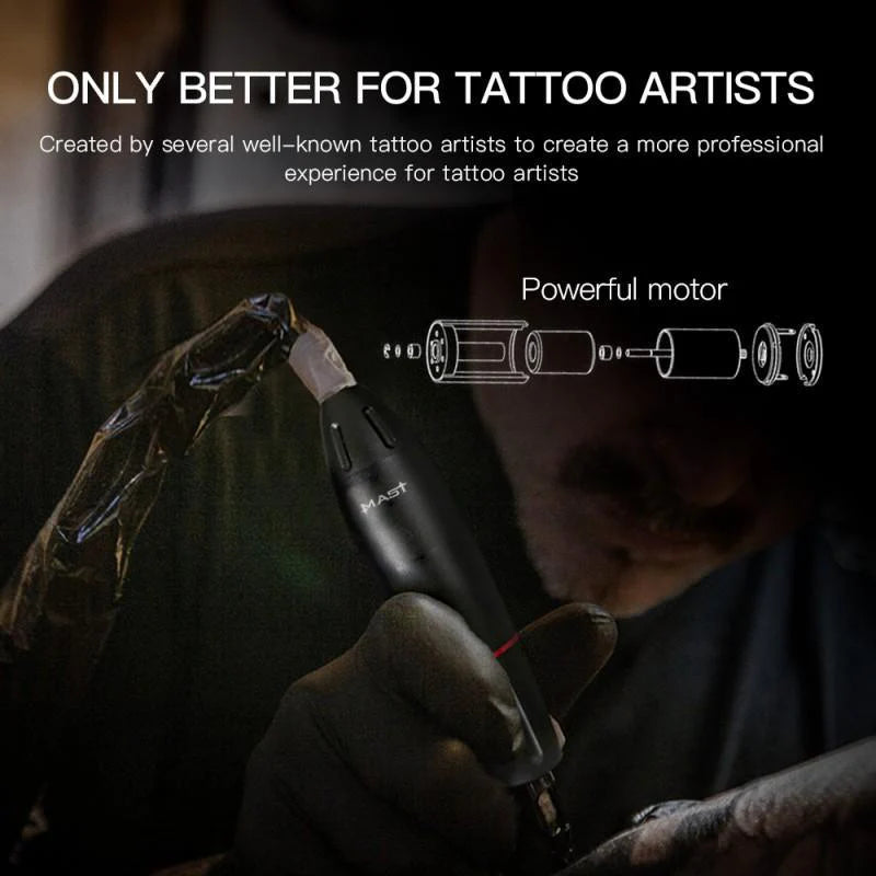 Máquina de Tatuaje Rotativa Tipo Bolígrafo Dragonhawk Mast