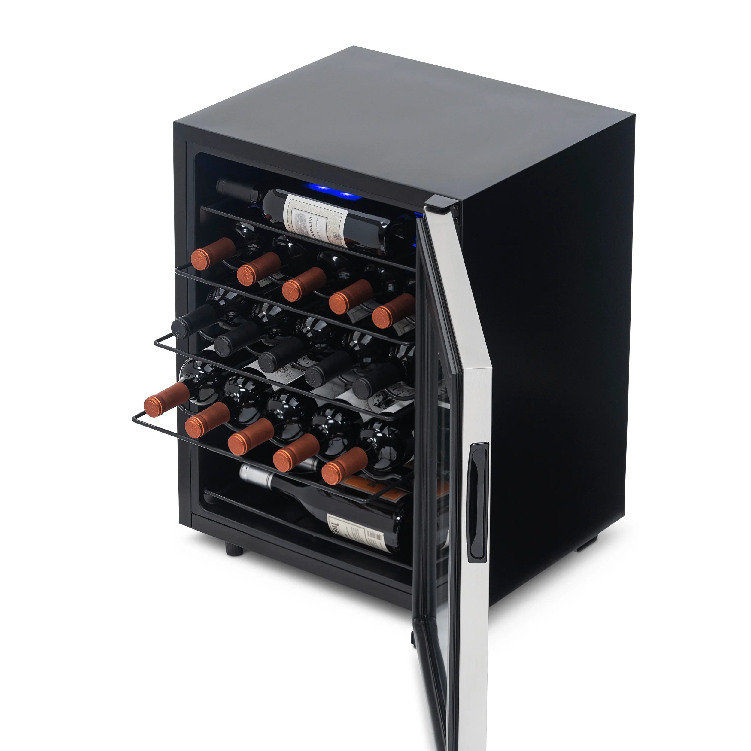 2025 Refrigerador de Vinos Independiente Newair® de Acero Inoxidable – 23 Botellas – 18,9"
