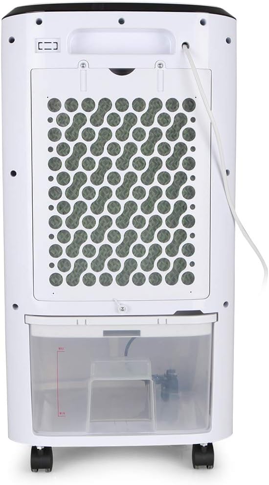 Orbegozo Air 52 – Aire Acondicionado Evaporativo 3 en 1, Depósito de 10 L, 65 W, 3 Velocidades, Temporizador Máximo de 8 Horas, Control Remoto, Acumuladores Fríos, Blanco