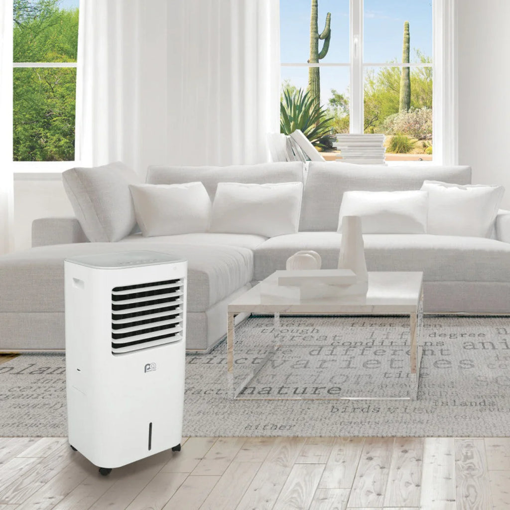 Enfriador Evaporativo de 4,75 Galones con Control Remoto y Pack de Hielo Refrescante, Flujo de Aire de 240 CFM