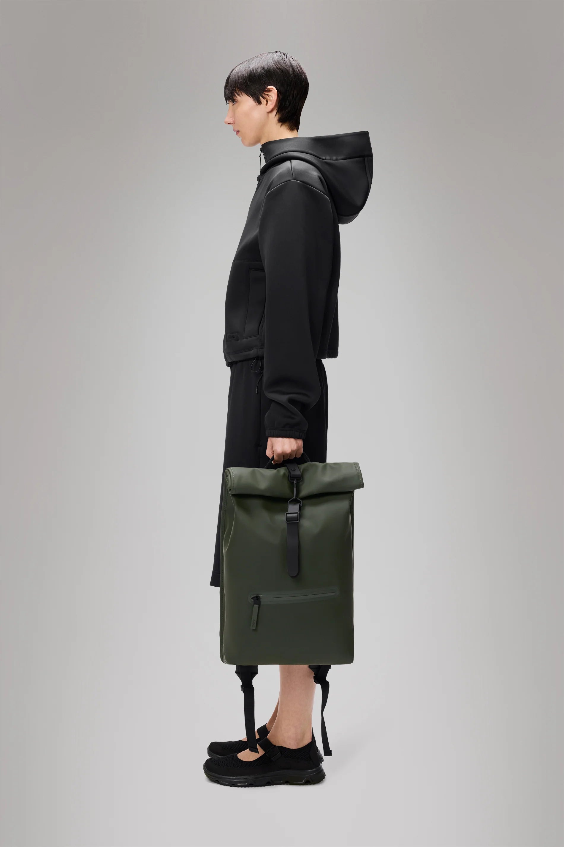 2025 Mochila Rolltop – Mochila Urbana Impermeable con Cierre Enrollable, Compartimento Lateral para Portátil y Correa de Pecho Segura