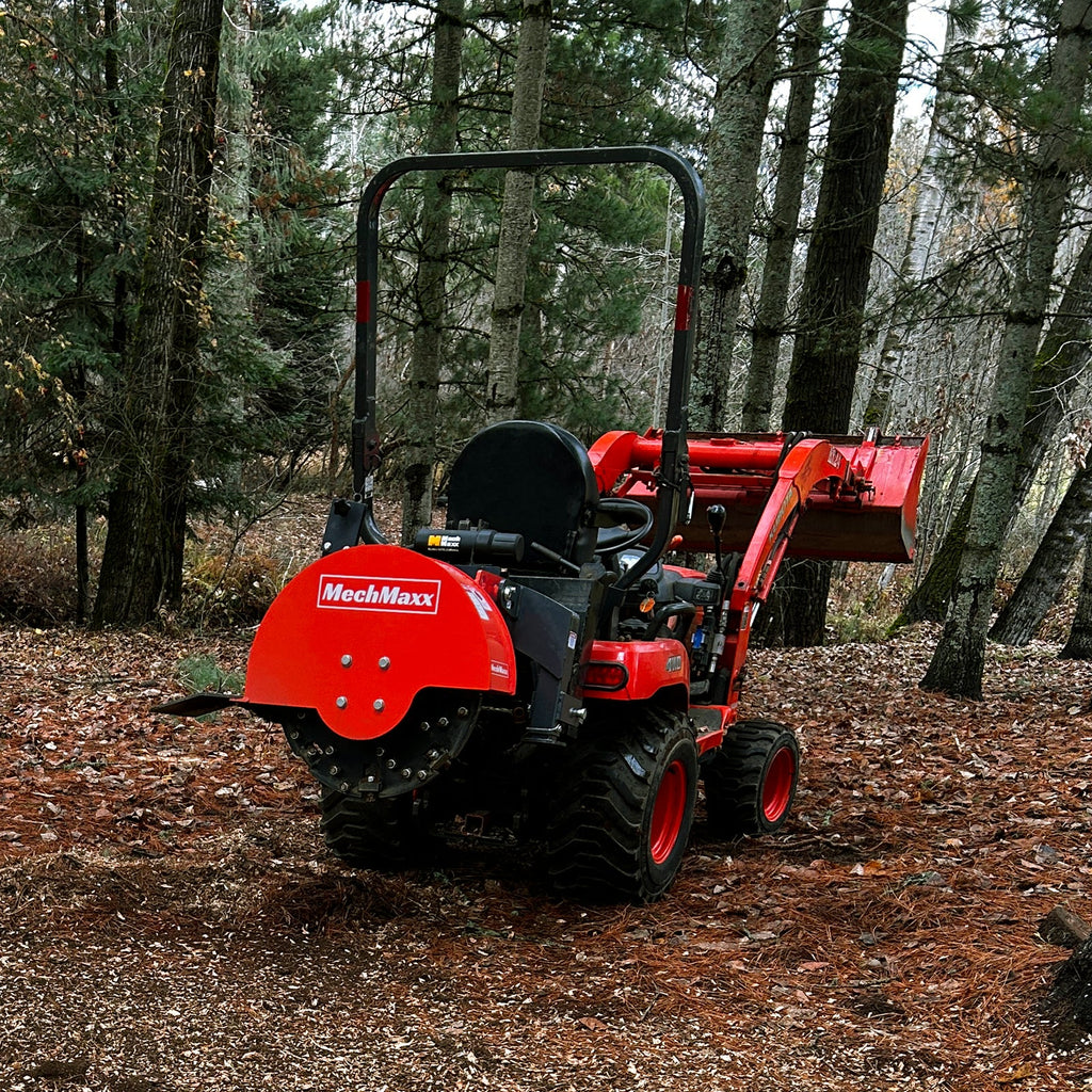 2025 Trituradora de Tocones MechMaxx SG24 – Enganche de 3 Puntos PTO con 34 Dientes de Carburo + Eje PTO Incluido