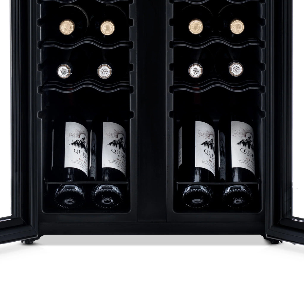 2025 Refrigerador de Vinos Independiente Newair® de Acero Inoxidable – 24 Botellas – 20" con Doble Zona