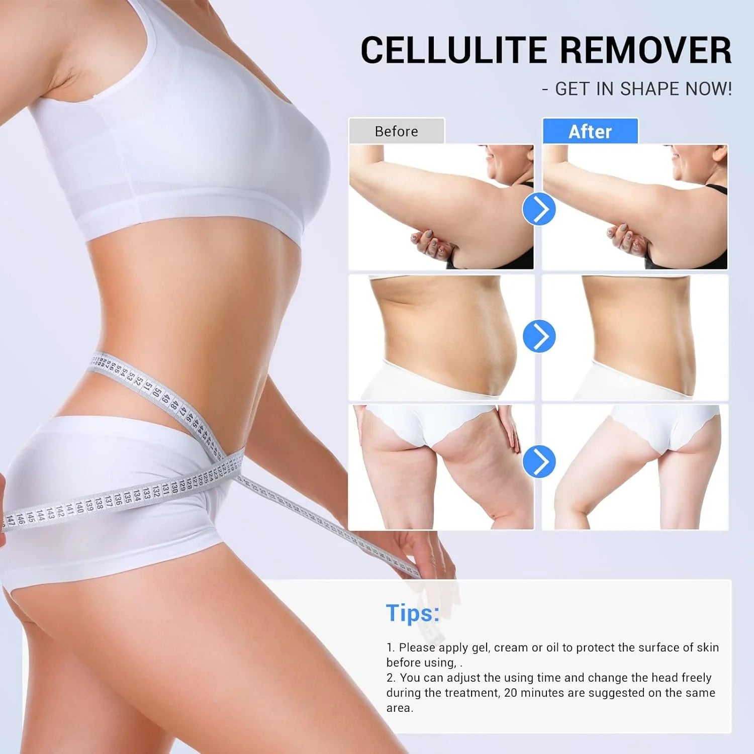 Dispositivo para Mejorar el Aspecto de la Celulitis, Masajeador Anticelulítico con Radiofrecuencia para Uso Doméstico