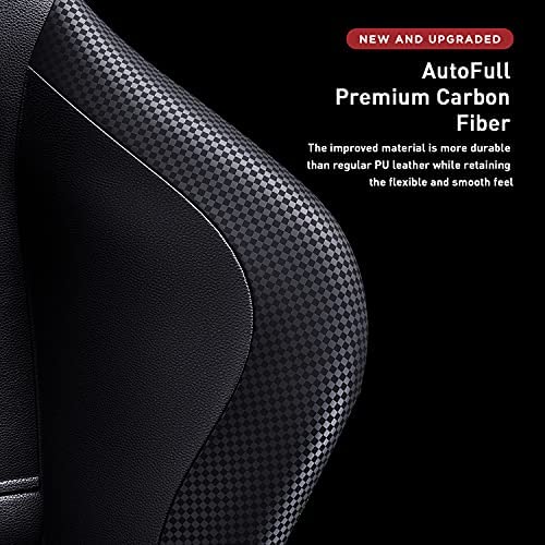 Silla de Oficina Gaming AutoFull con Soporte Lumbar Ergonómico, Estilo Racing, Cuero PU, Alta Respalda, Silla Giratoria Ajustable para PC