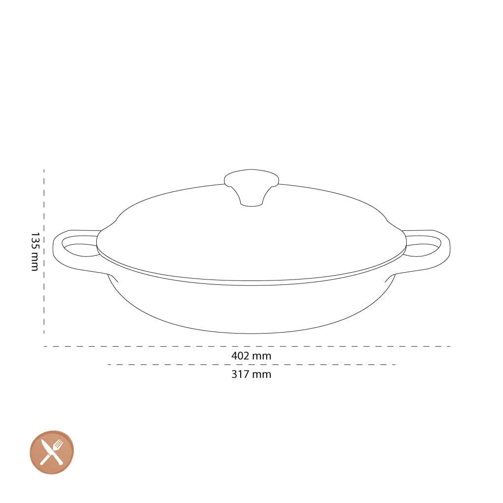 2025 Le Creuset - Campagnard Azure 30 cm 3,5 l