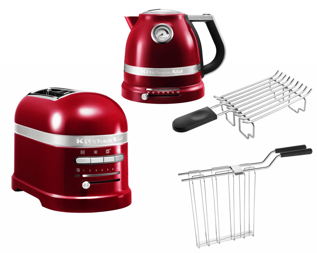 2025 Set de desayuno KitchenAid Artisan que incluye hervidor 5KEK1522, tostadora de 2 ranuras 5KMT2204 y tostadora para panecillos