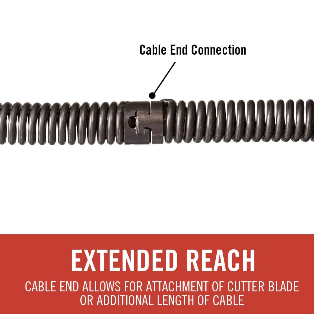 2025 Cable de Reemplazo C-32 IC Inner Core para Máquina de Limpieza de Desagües K-3800 - 3/8" x 75 pies, Catálogo 37847