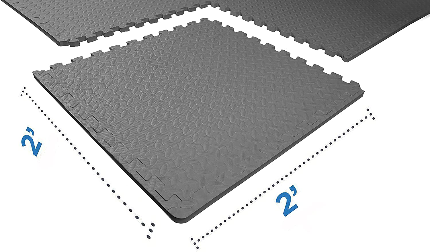 Tapete de ejercicio tipo rompecabezas BalanceFrom con losetas entrelazadas de espuma EVA