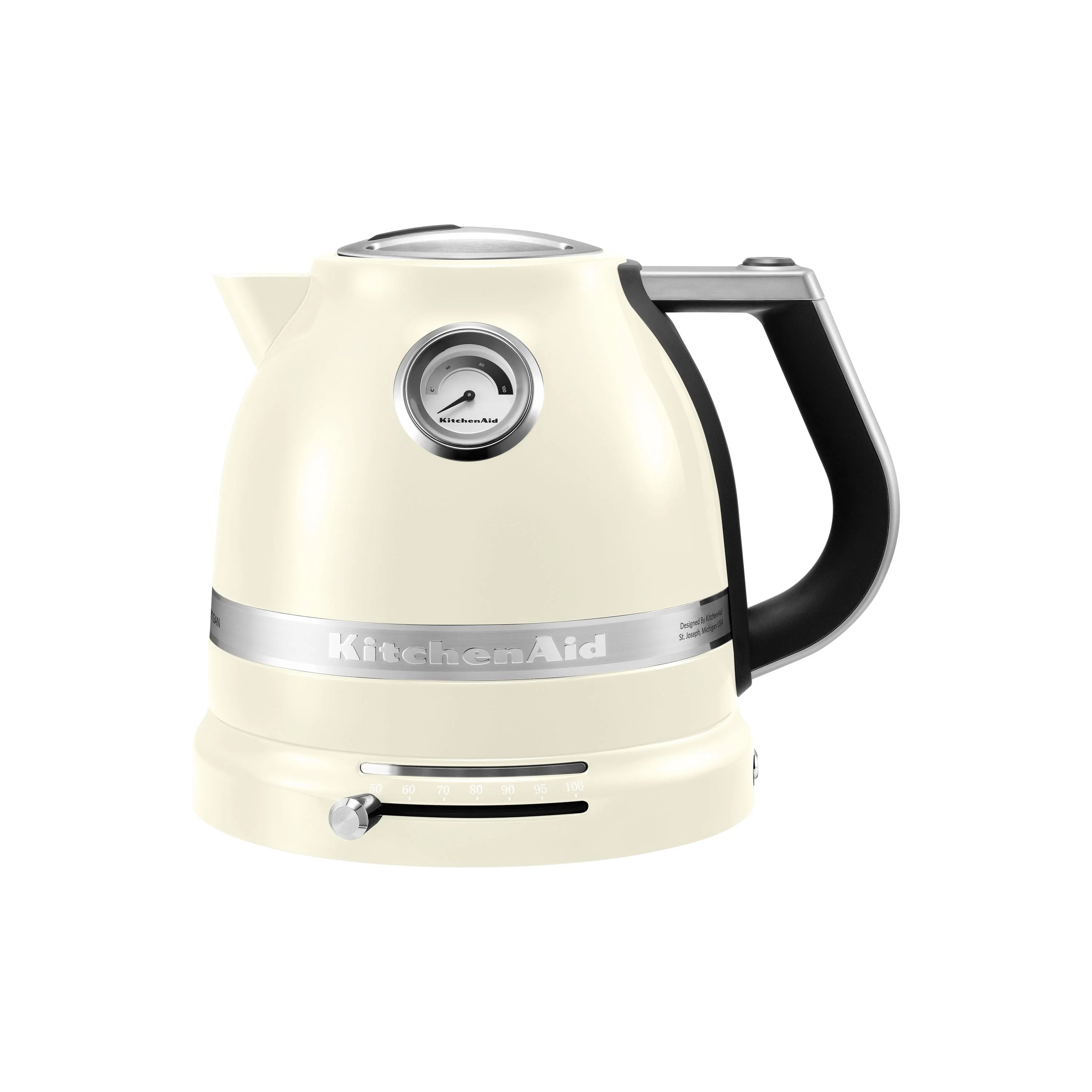 2025 Set de desayuno KitchenAid Artisan con hervidor 5KEK1522, tostadora de 2 ranuras 5KMT2204 y soporte para panecillos