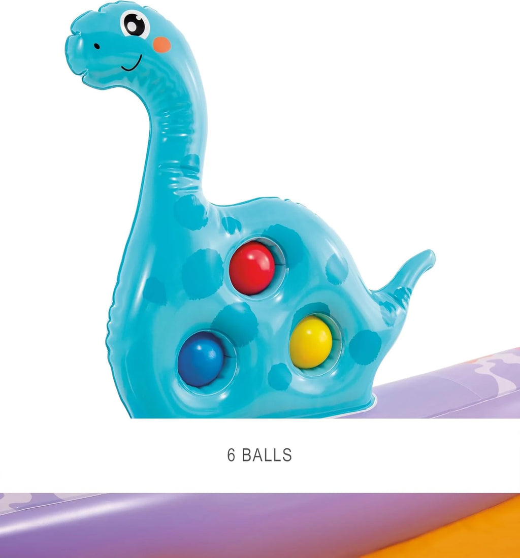 Intex Área de Juego Inflable Jungle Adventure – Piscina con Tobogán y Juegos de Agua para Niños