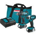 Makita CT225SYX Kit Combo Compacto Inalámbrico de 2 Piezas de Ion de Litio 18V LX®