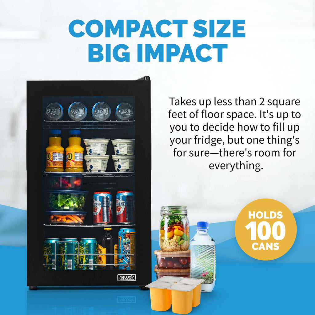 2025 Newair® Edición Limitada Refrigerador de Bebidas Aniversario – 100 Latas – 16,93"