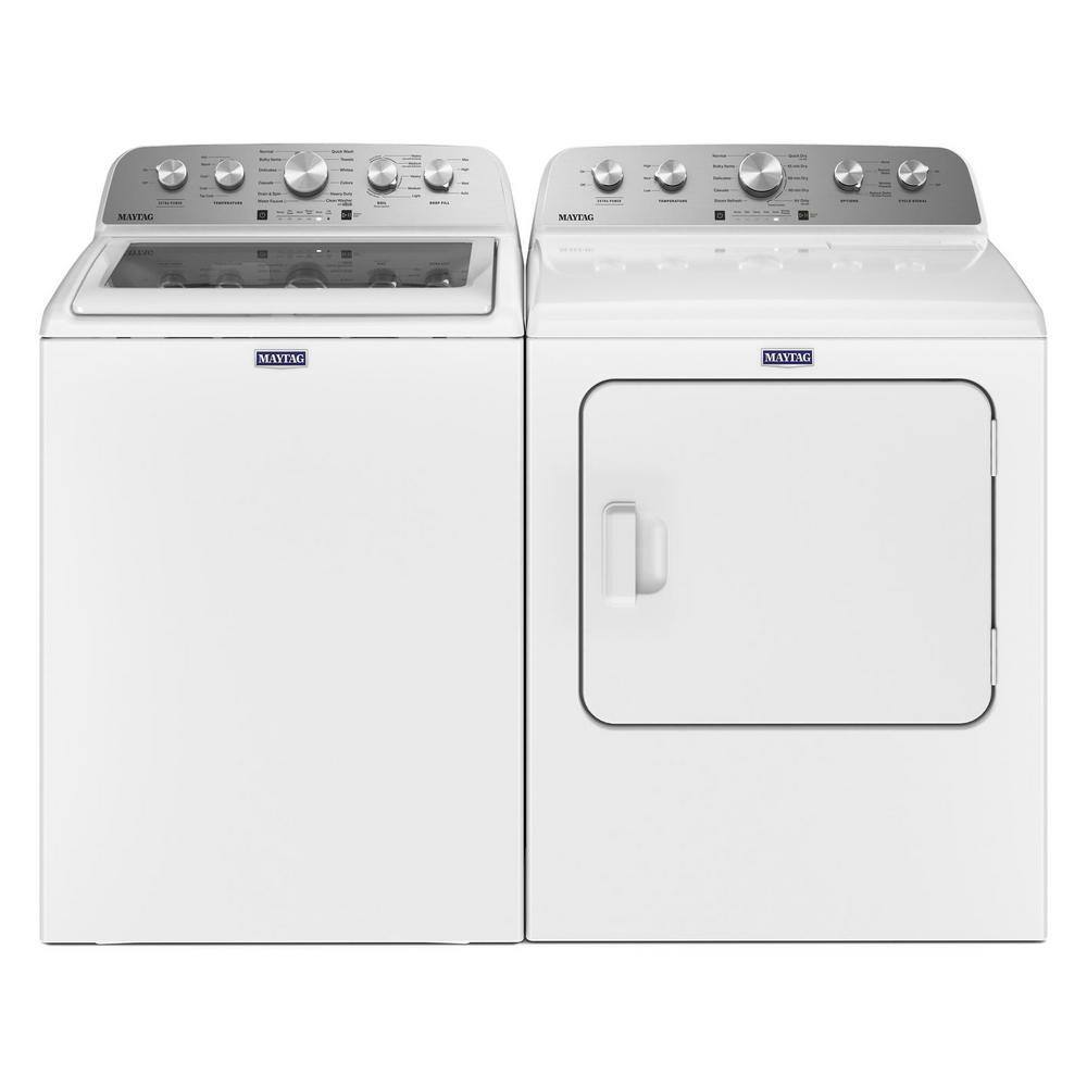 2025 Lavadora de carga superior Maytag de 4.8 pies³ con Extra Power Boost, blanca – Modelo MVW5430MW