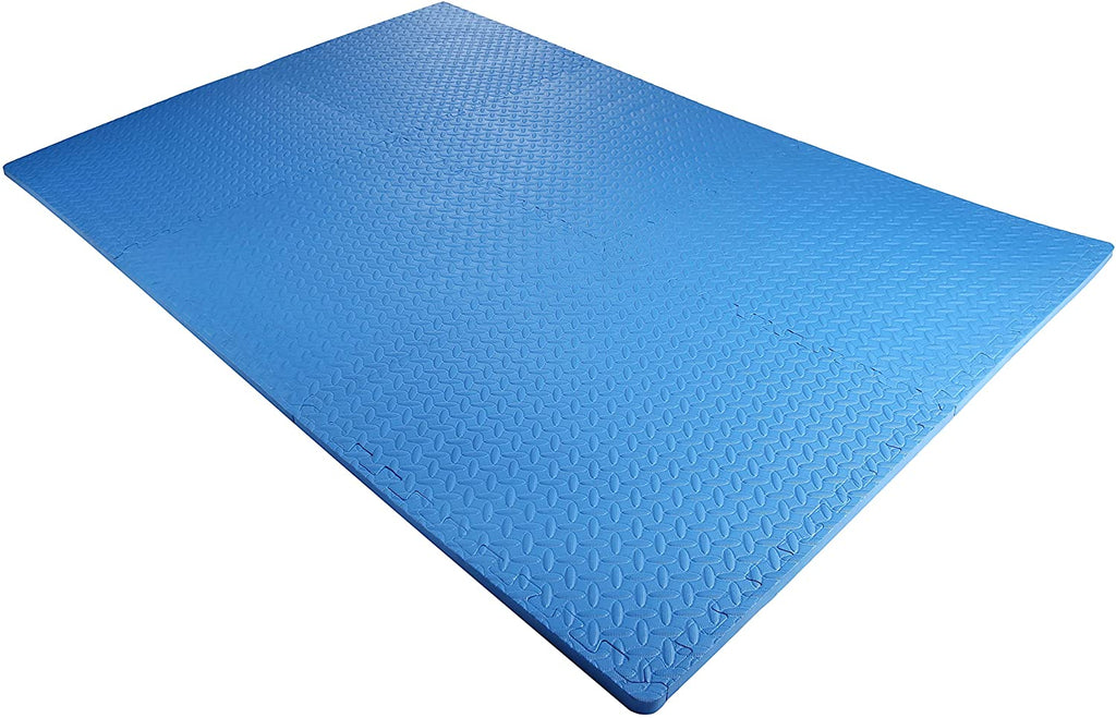 Tapete de ejercicio tipo rompecabezas BalanceFrom con losetas entrelazadas de espuma EVA