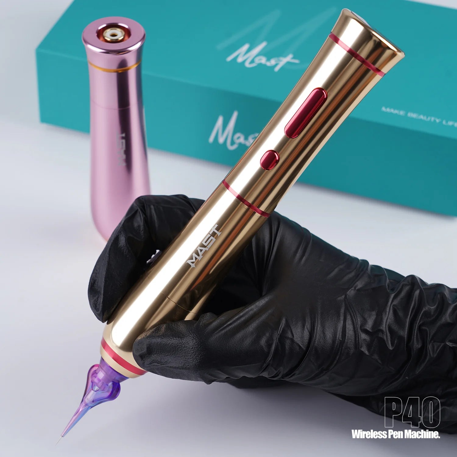 Máquina de Tatuaje Pen Inalámbrica Mast P40 con Recorrido de 2.5 mm