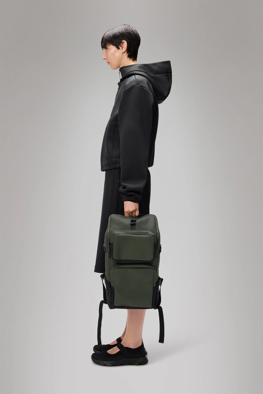 2025 Mochila Trail Cargo – Mochila Versátil y Resistente con Compartimento para Portátil de 13" y Bolsillos Exteriores Adicionales, en Tejido PU Impermeable
