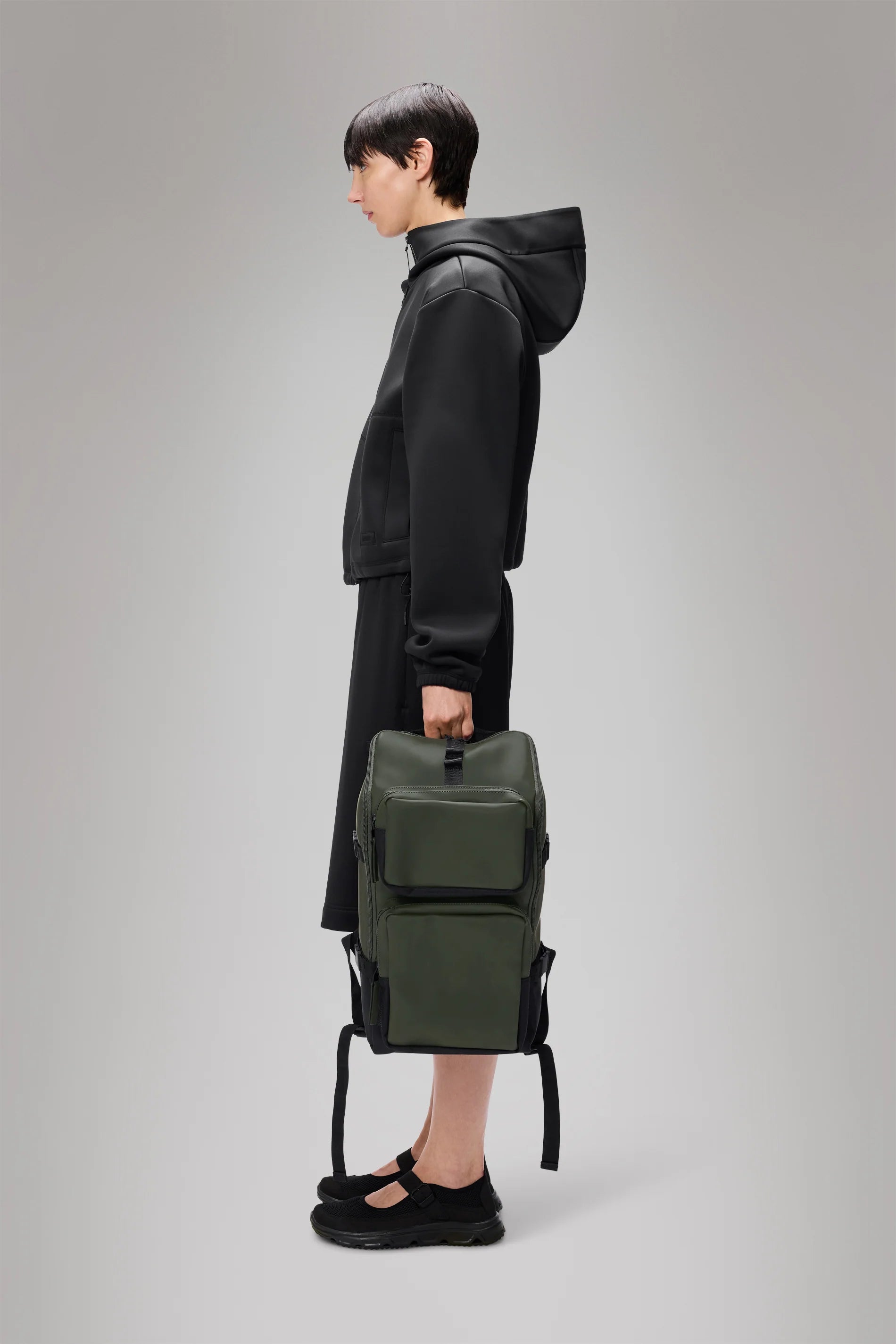 2025 Mochila Trail Cargo – Mochila Versátil y Resistente con Compartimento para Portátil de 13" y Bolsillos Exteriores Adicionales, en Tejido PU Impermeable