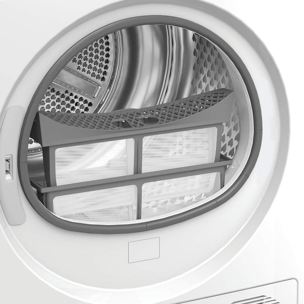 2025 Bauknecht BD 8D WWS Secadora con bomba de calor / 8 kg / Clase energética A++ / Precision Dry – secado inteligente / Motor inverter / Slim – profundidad extra compacta de solo 46 cm / Iluminación del tambor