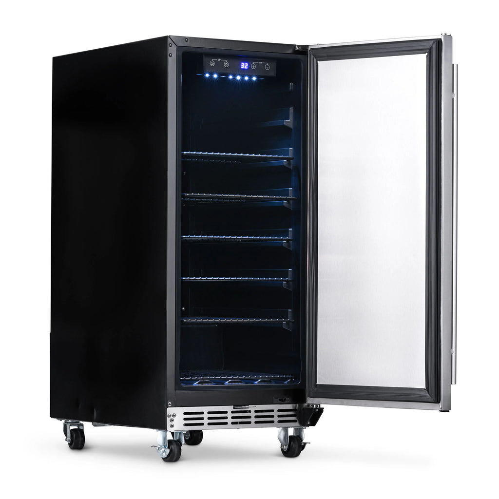 2025 Newair® Refrigerador Empotrable para Exteriores – 90 Latas – 15 Pulgadas