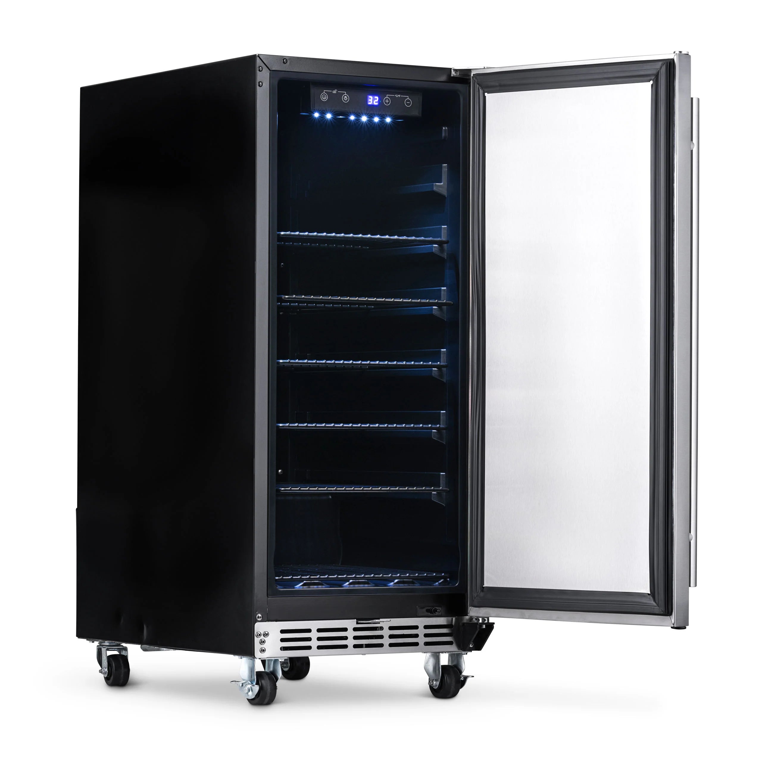 2025 Newair® Refrigerador Empotrable para Exteriores – 90 Latas – 15 Pulgadas
