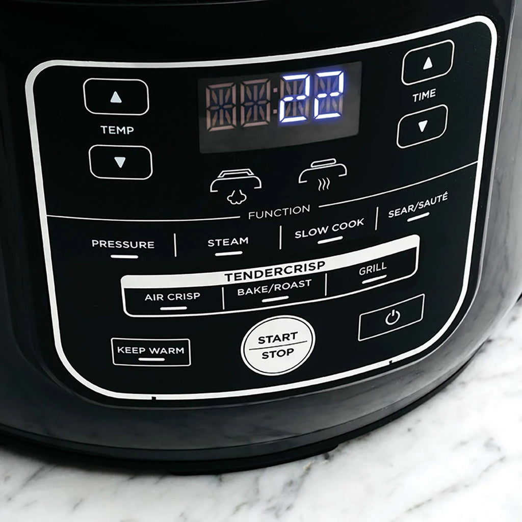 2025 Ninja Foodi Olla Multifunción [OP300UK], 7 en 1, 6 L, olla a presión eléctrica rápida y freidora de aire caliente, gris y negro