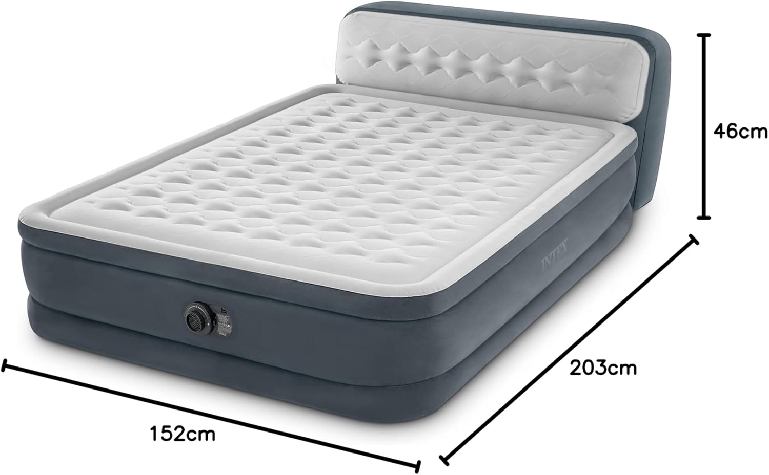 Intex 64428Np – Colchón Inflable Ultra Plush para 2 Personas con Fiber-Tech
