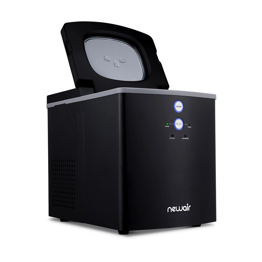 2025 Máquina de Hielo de Encimera Newair® – Cubos de Hielo en Forma de Bala, Negro