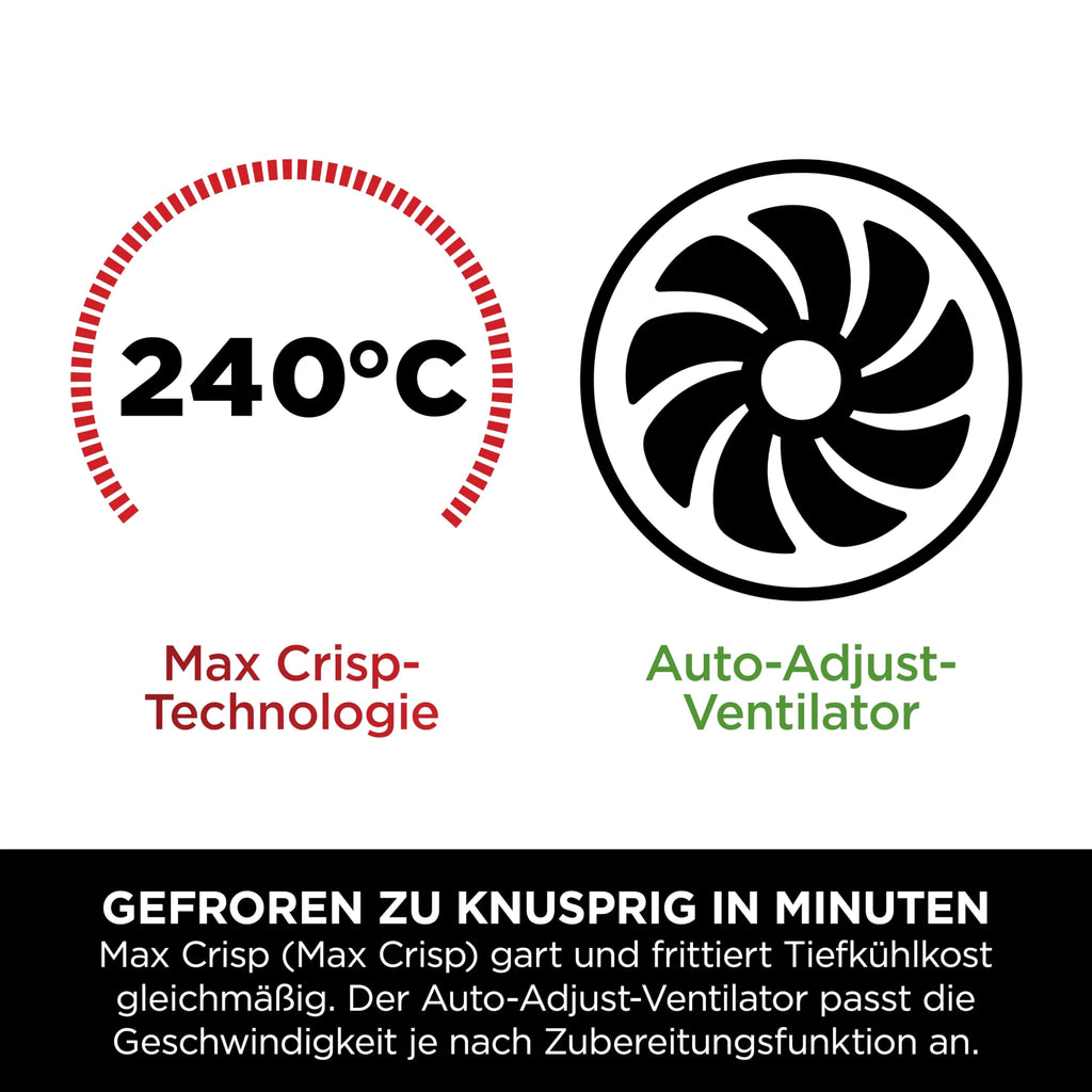 2025 Freidora de aire digital Ninja Dual Zone, 2 cajones, 6 en 1, sin aceite, capacidad 7,6 L, cocción con aire caliente, función Max Crisp, asar, hornear, recalentar, cestas aptas para lavavajillas, gris metálico DZ300EU