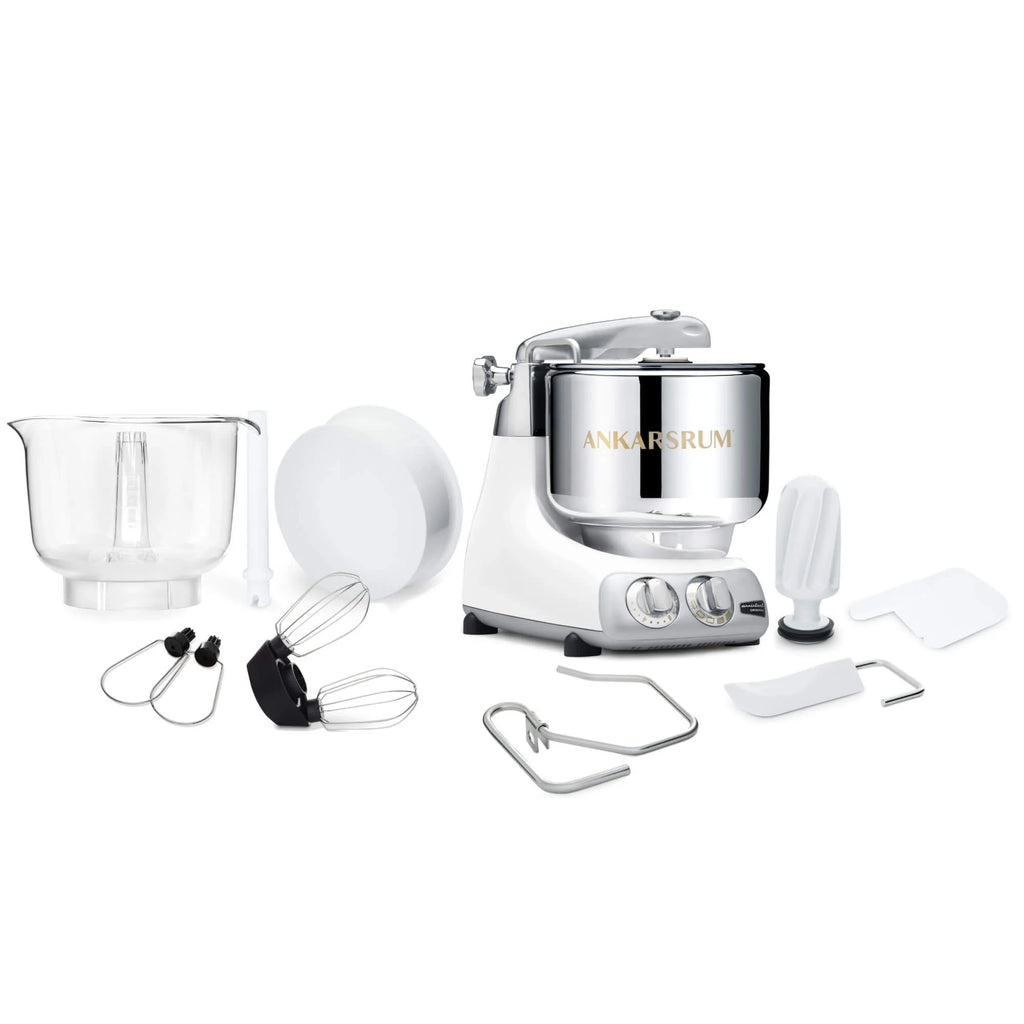 2025 Ankarsrum Assistent Original 6230 – robot de cocina multifunción potente con diseño retro, bol de acero inoxidable de 7 L, motor de 1500 W, accesorios variados, garantía de 7 años