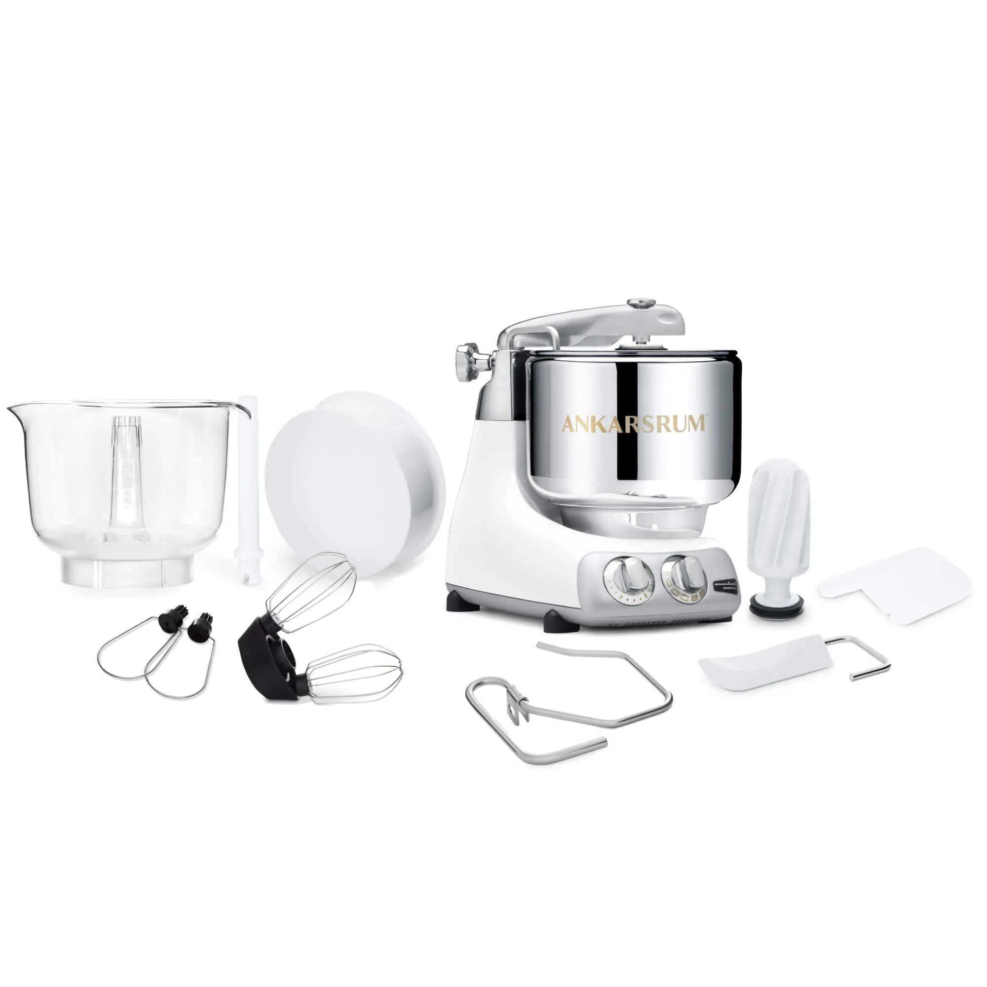 2025 Ankarsrum Assistent Original 6230 – robot de cocina multifunción potente con diseño retro, bol de acero inoxidable de 7 L, motor de 1500 W, accesorios variados, garantía de 7 años