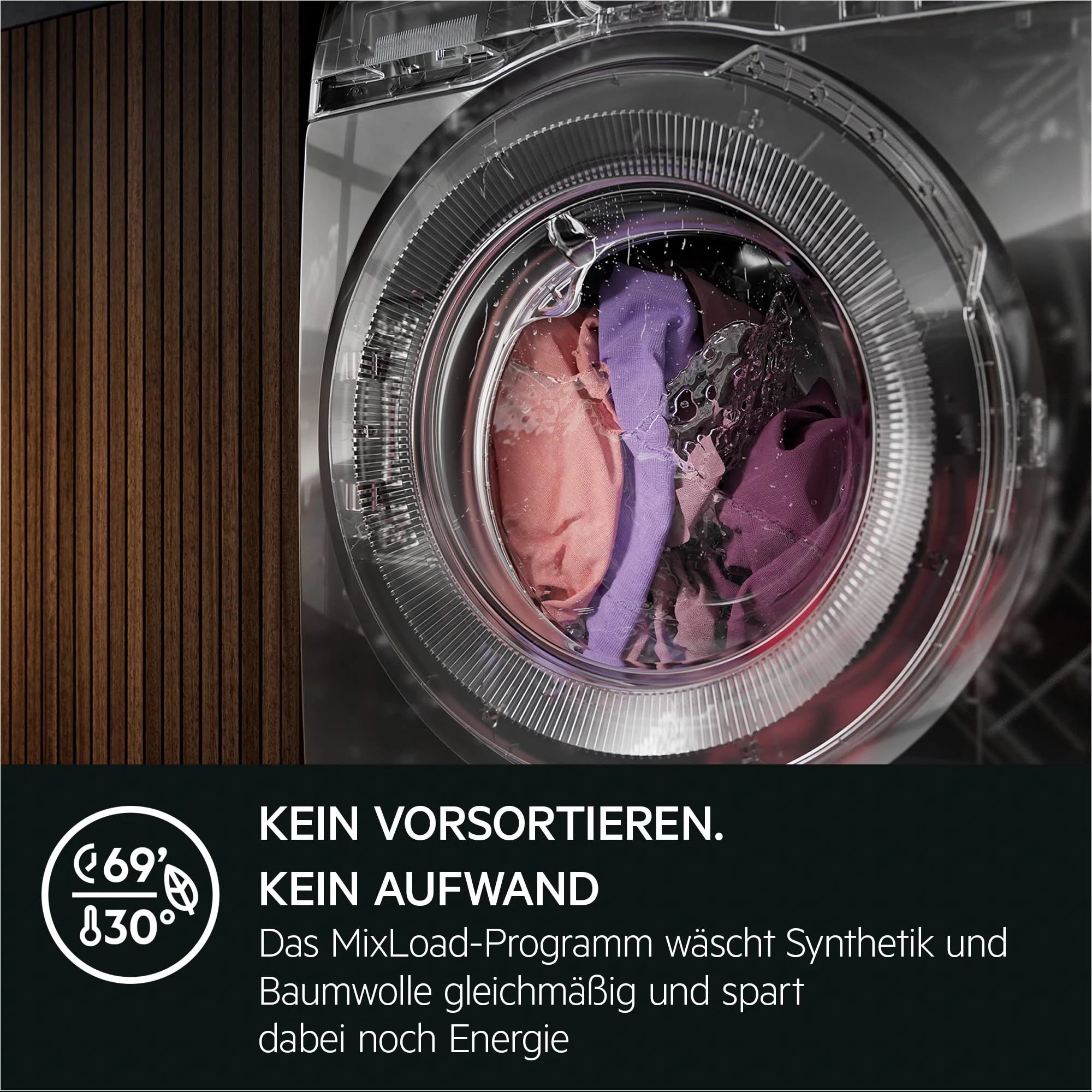 2025 AEG Lavadora Serie 7000 ProSteam: función de vapor refrescante, 9 kg, silenciosa, detección automática de carga, ahorro de agua del 20 %, función de añadir ropa, parada de agua, 1400 rpm, modelo LR7GA70490